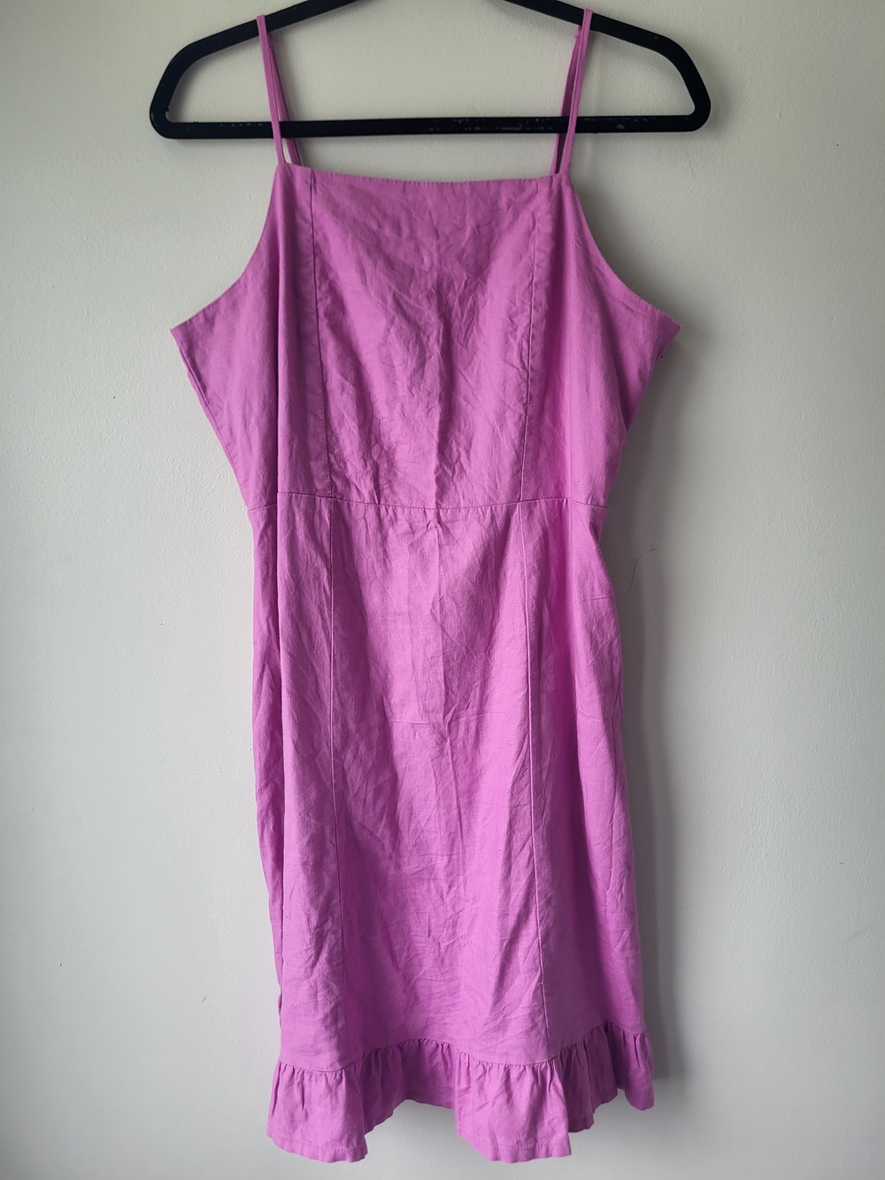 Women’s Pink Midi Barbie Core Garden Girl Vacation Sundress with Ruffle Hem